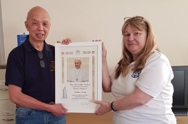 Papal Blessing for Felixstowe ship visitor